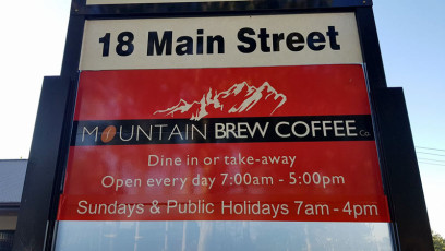 Mountain Brew Coffee - Sign