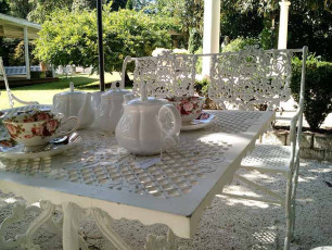 Tea and Niceties Lovely Outdoor Setting