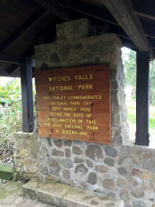 Tamborine National Park -- Witches Falls Section Opening Plaque