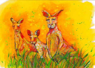 Sunset Mob by Gaye Dell