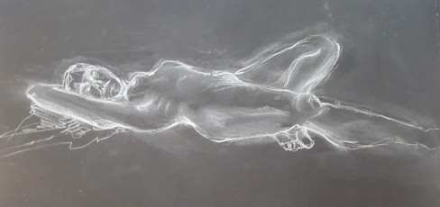 Nude sketch - Artist Gaye Dell