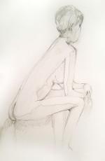 Nude sketch - Artist Gaye Dell