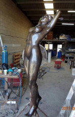 Catherine Anderson Sculpture Artist - Diving Lady Finished