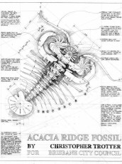 Christopher Trotter Artist - Fossil Acacia Ridge Drawing