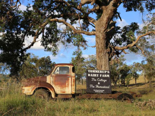 Tommerups Dairy Farm - old truck sign