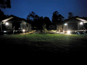 Southern Sky Glamping - Tents at Night