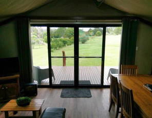 Southern Sky Glamping - View Through Tent Door