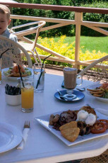The Manor Restaurant and bar - all day breakfast on the deck