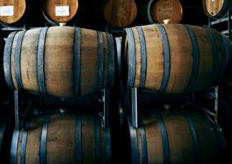 Witches Falls Winery Tamborine Mountain Barrels Stacked